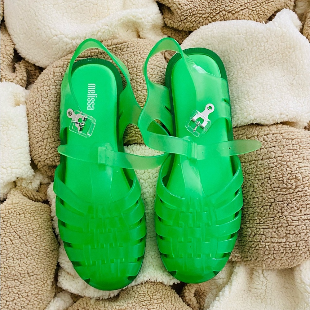 Melissa Neon Green Jelly Shoes